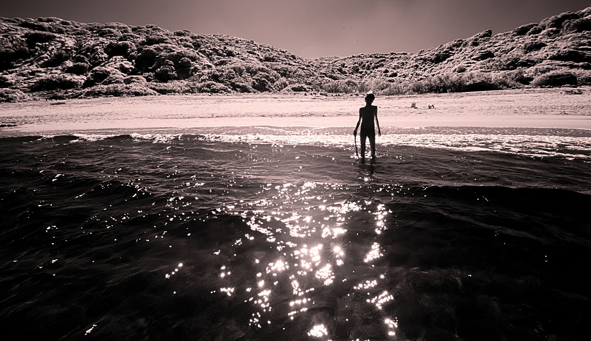 Nikon D80 sample photo. My son on seashore photography