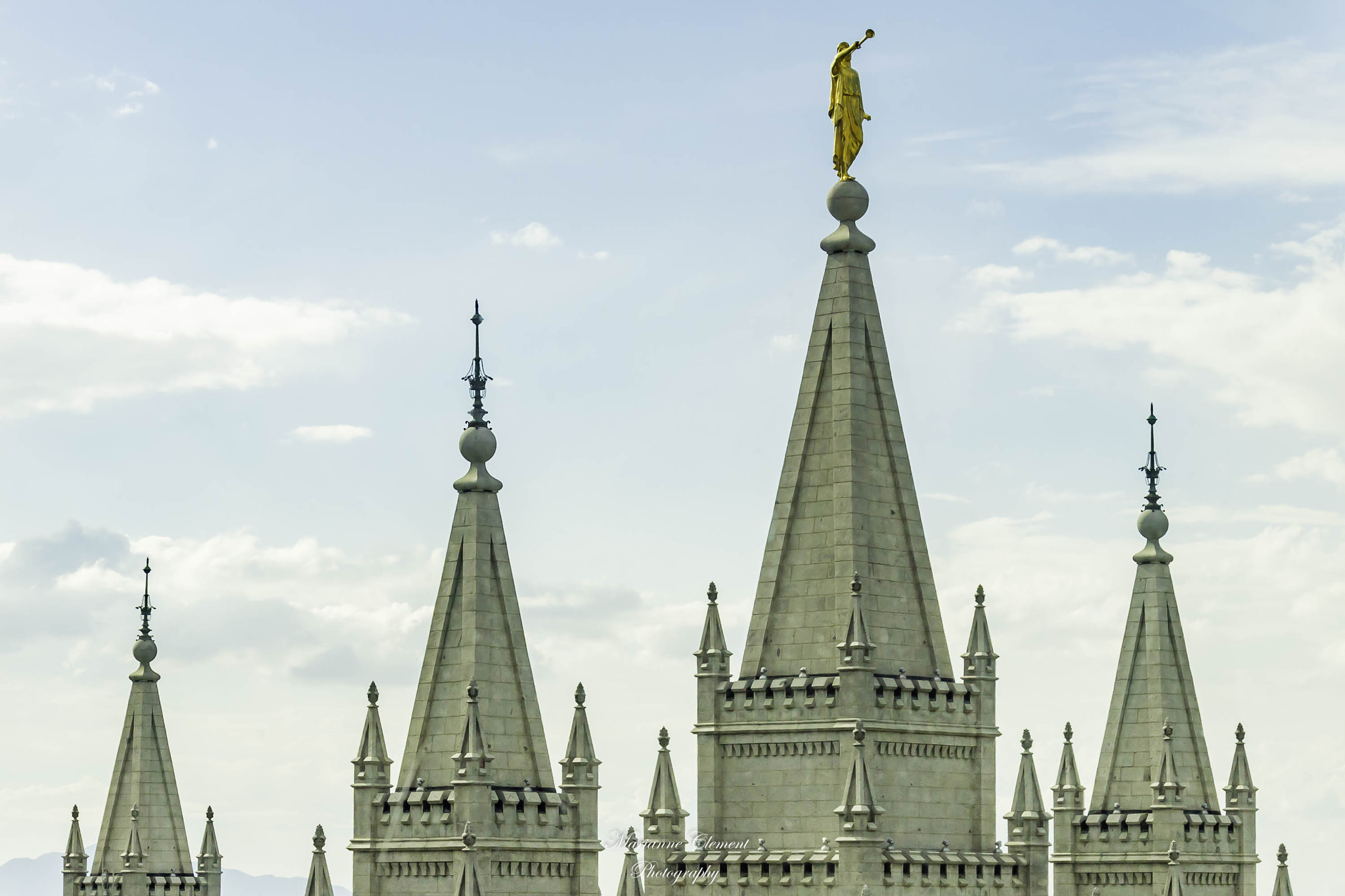 Canon EF-S 17-85mm F4-5.6 IS USM sample photo. Salt lake temple spires photography