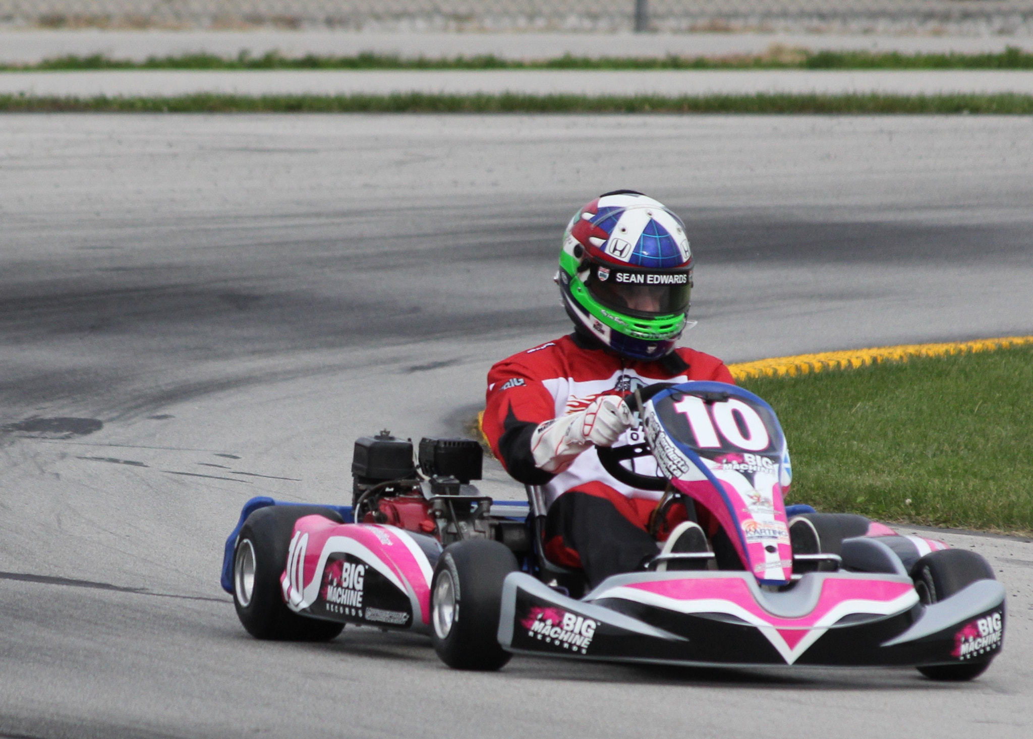 Canon EF 70-300mm F4-5.6 IS USM sample photo. Go kart photography