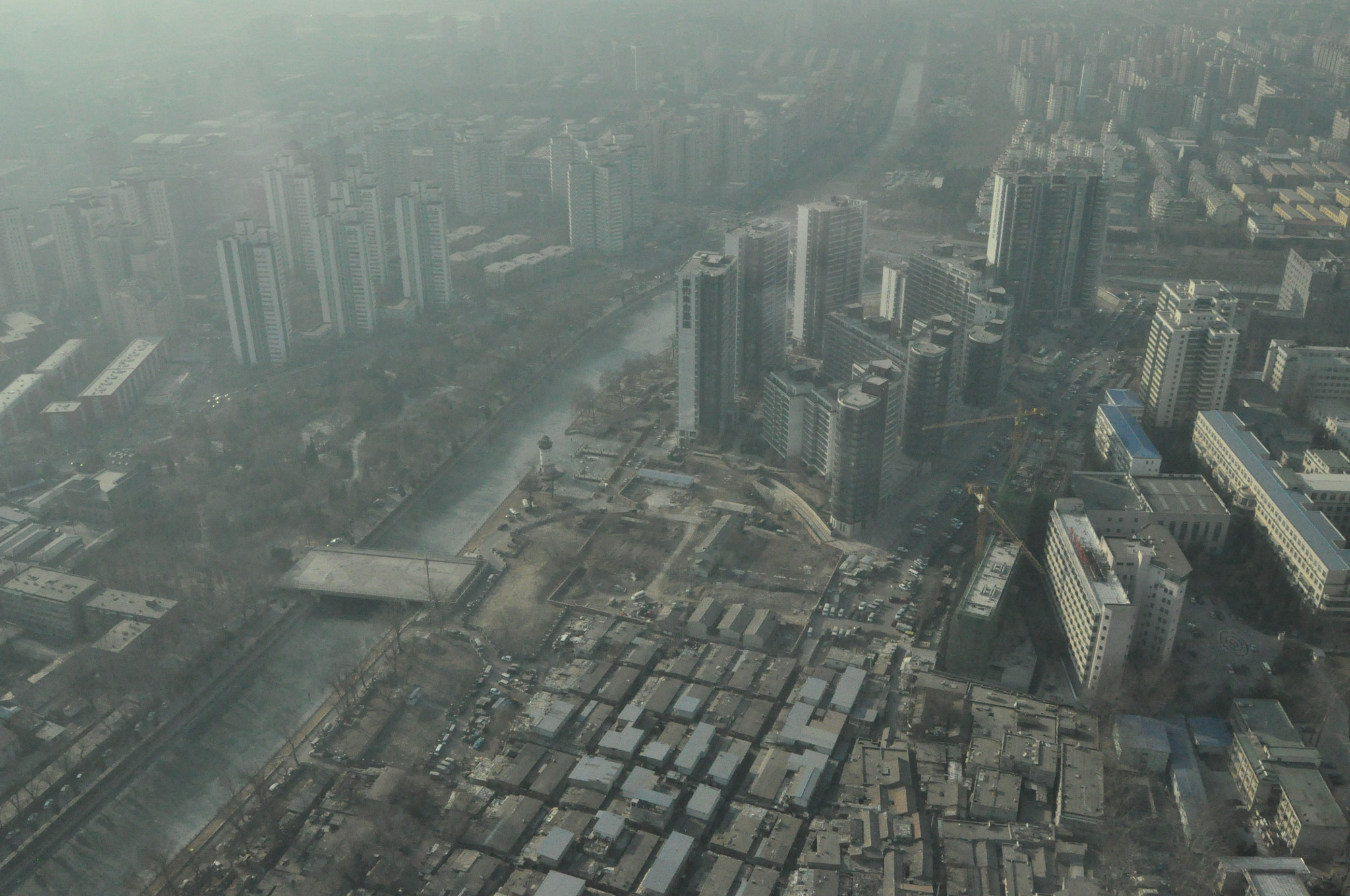 Nikon D5000 sample photo. Beijing smog photography