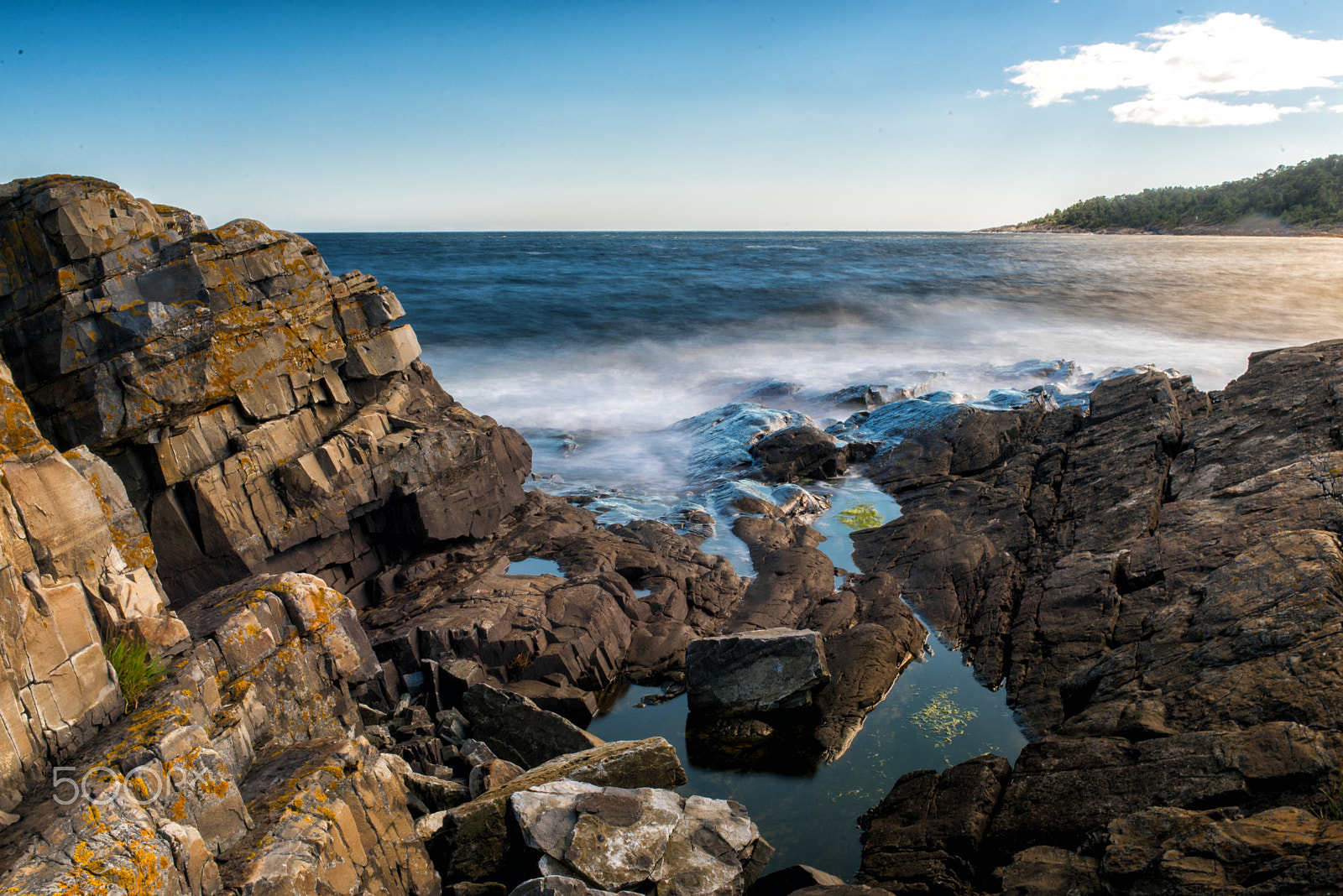 Nikon D810 + Nikon AF Nikkor 35mm F2D sample photo. Elements ii (rocks, sea, sky and, above all, light) photography