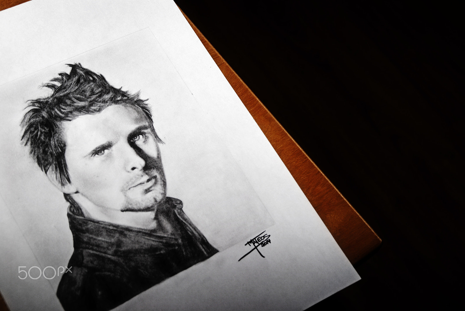 Nikon D3000 sample photo. Matt bellamy's drawing 2014 photography