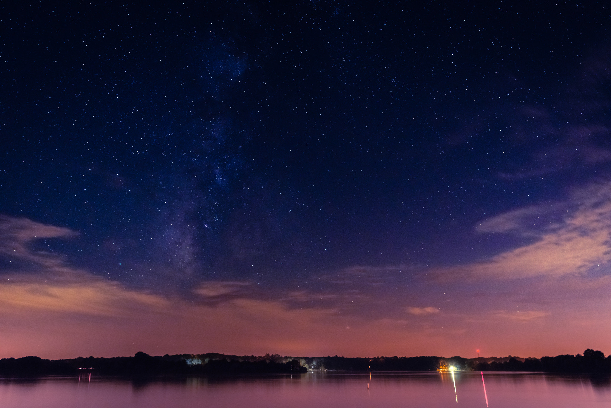 Nikon AF-S Nikkor 24-70mm F2.8E ED VR sample photo. Lake oconee stars photography