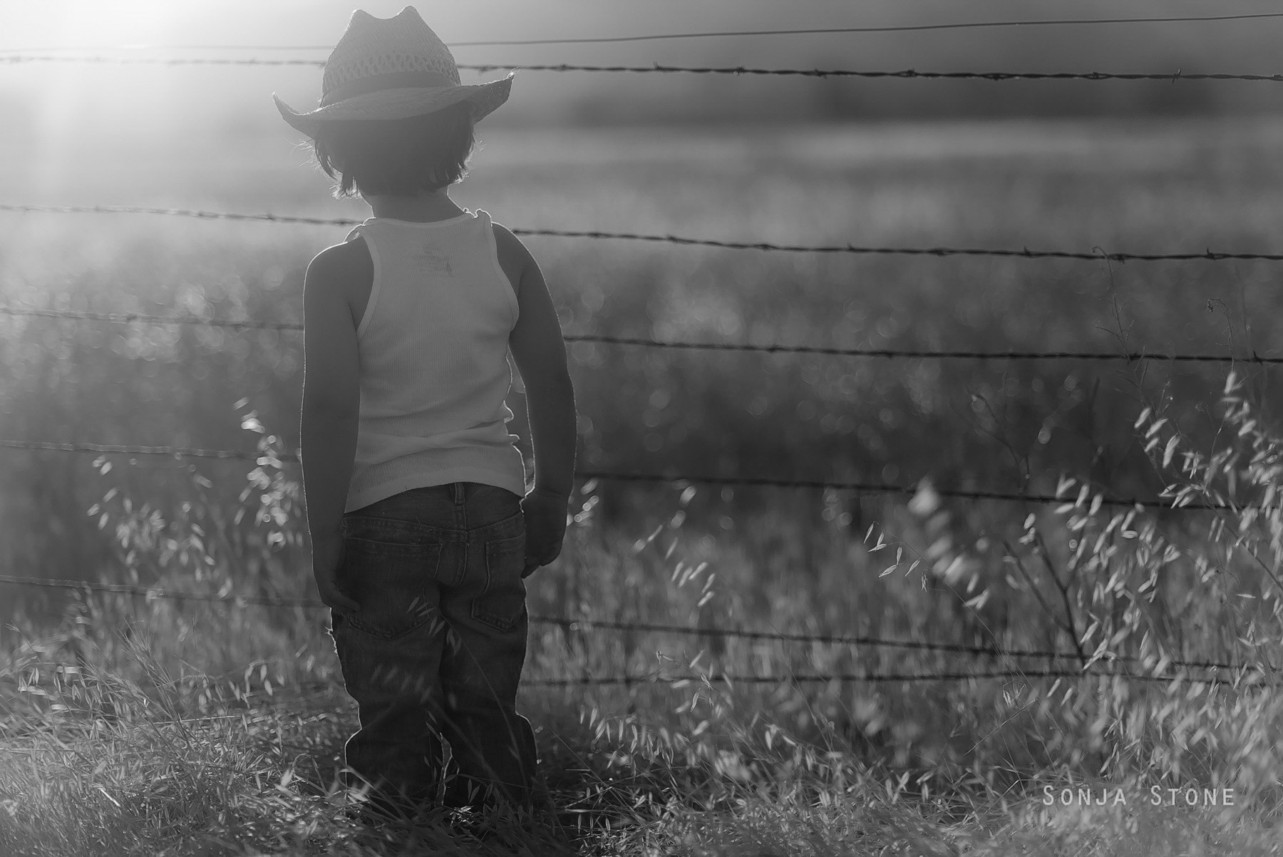 Nikon D600 + AF Nikkor 85mm f/1.8 sample photo. Cowboy sunset (b&w) photography