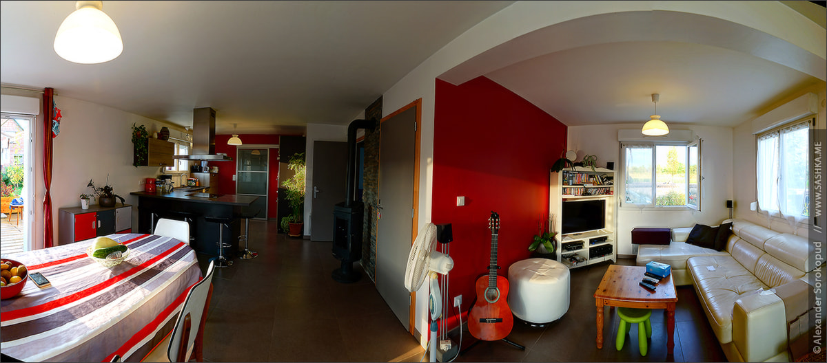 Typical suburban studio in a little house