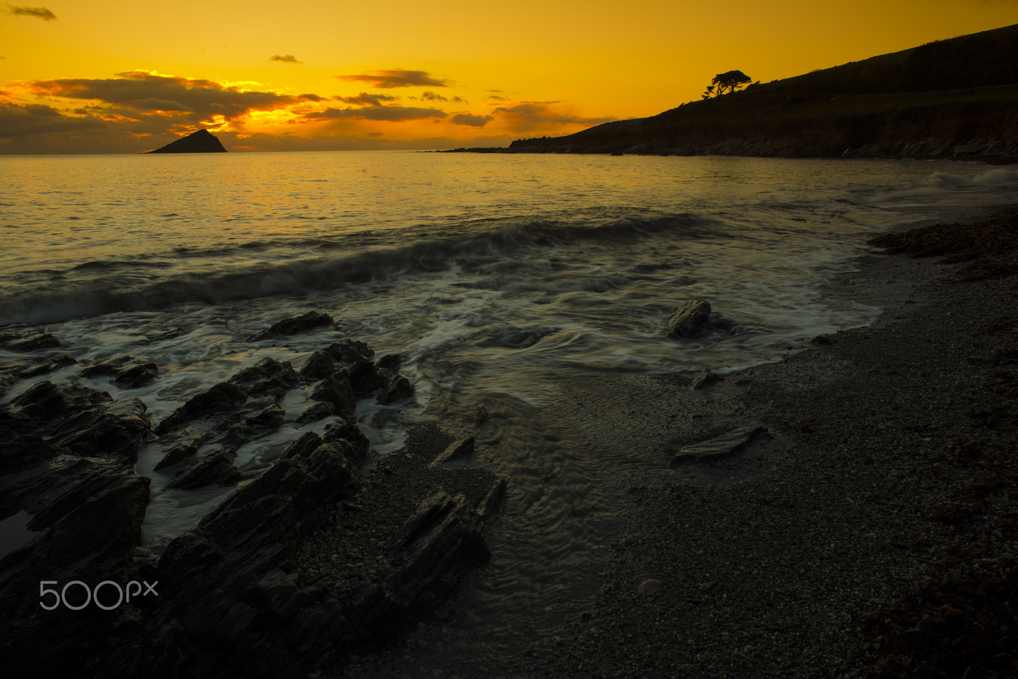 Sunset Over Mewstone