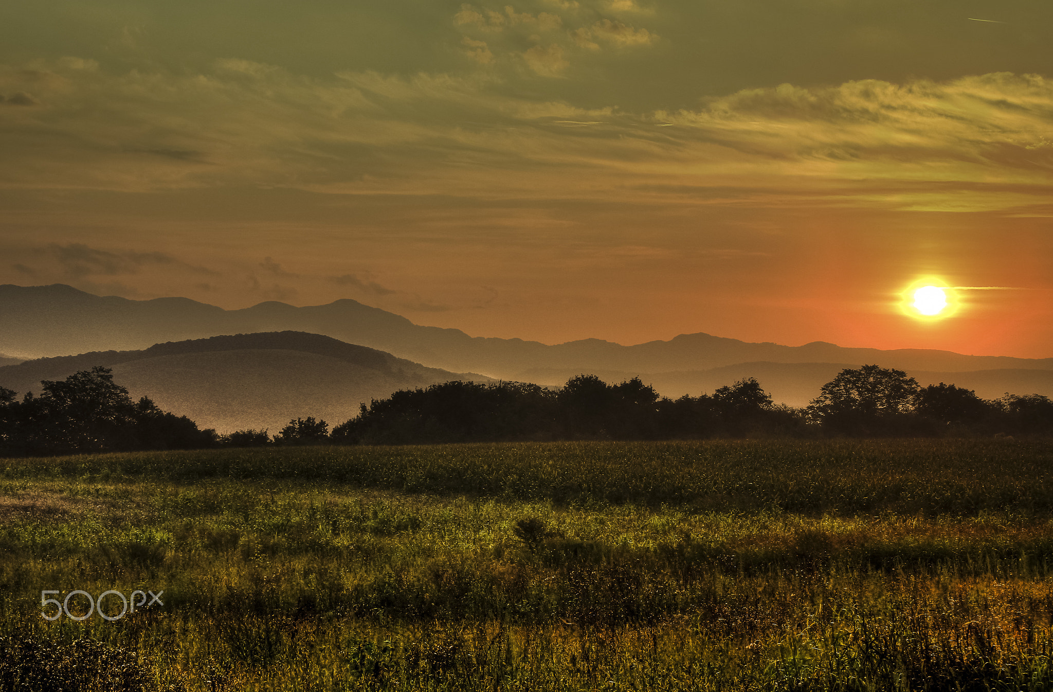 August sunrise