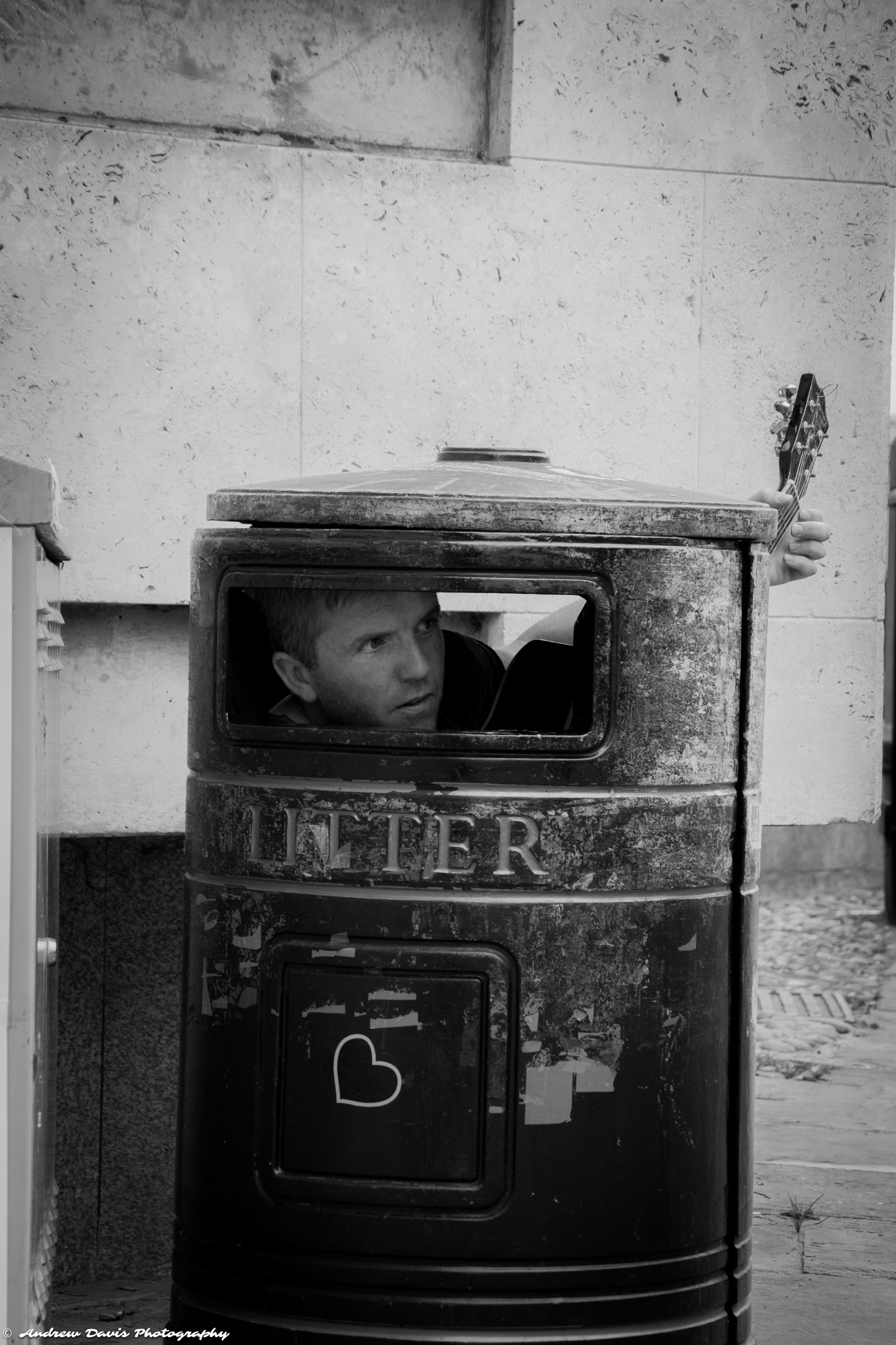 The Singing Bin man