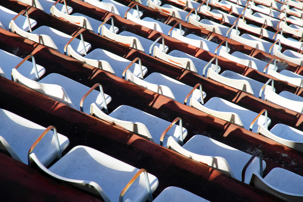 Empty tribune by Michael Osterrieder on 500px.com