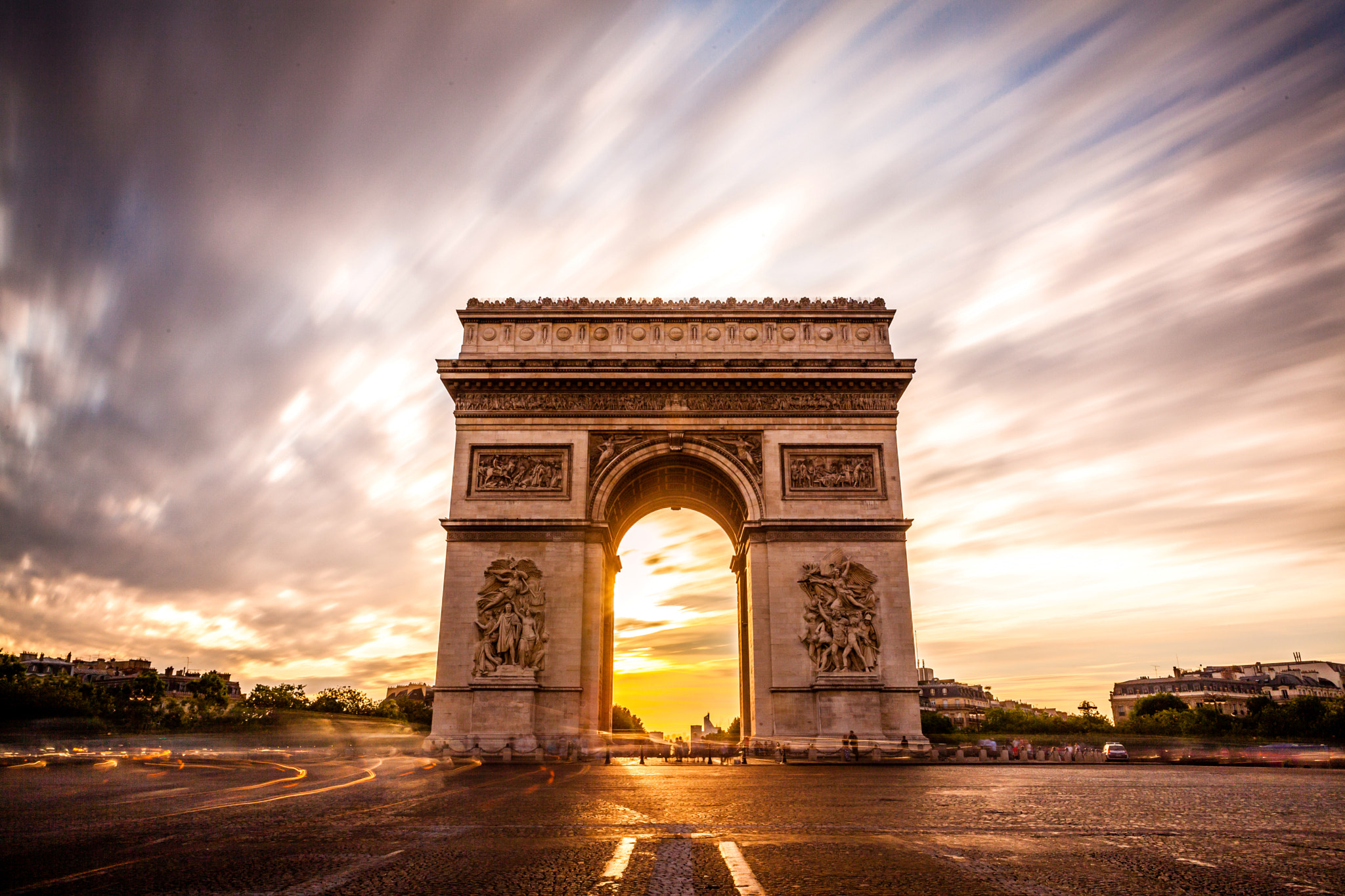 Coucher de l'Arc de Triomphe by Guillaume CHANSON - Photo 17026591 / 500px