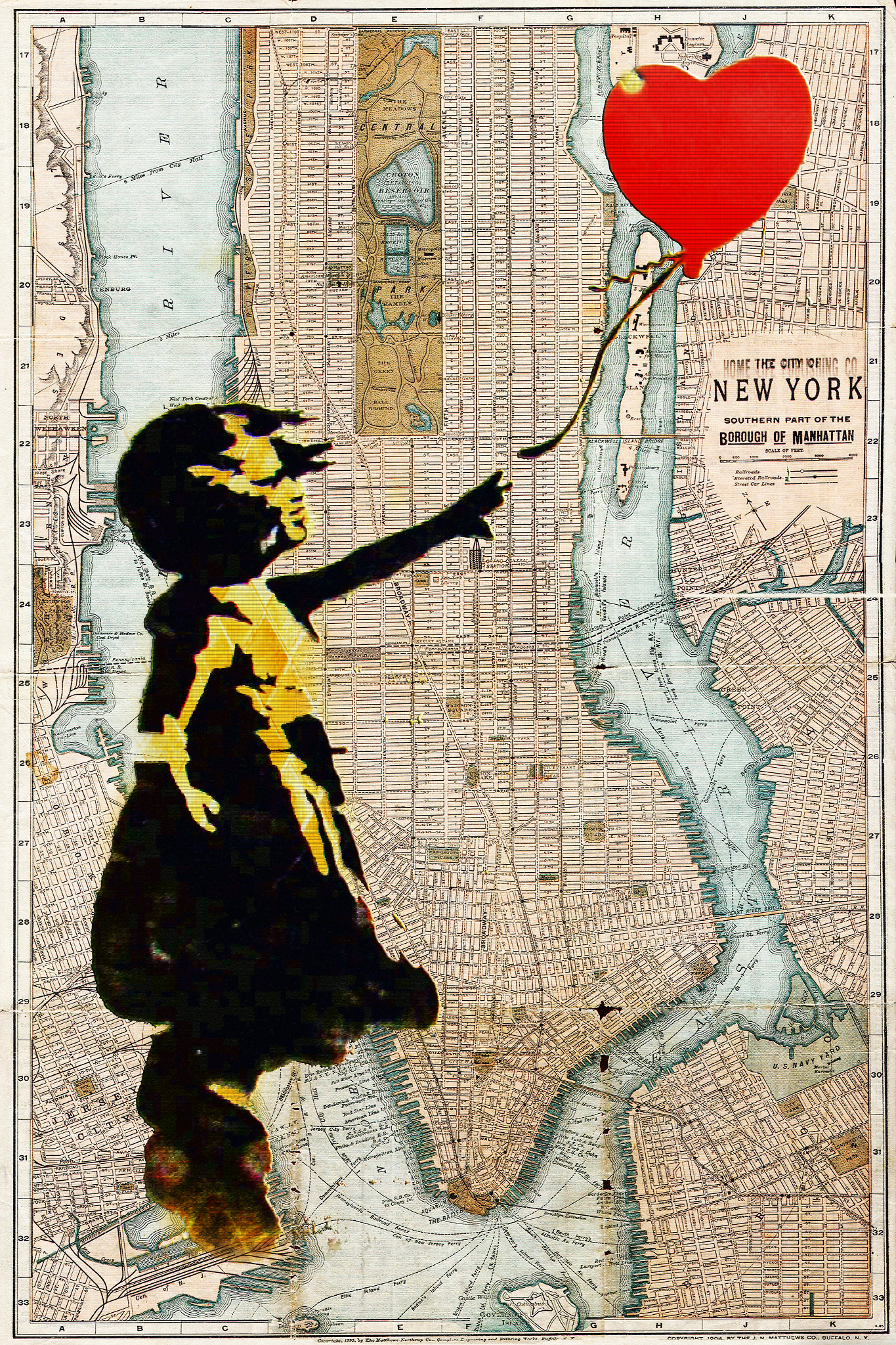 @dabronxi Presents Banksy's Girl with Red Balloon