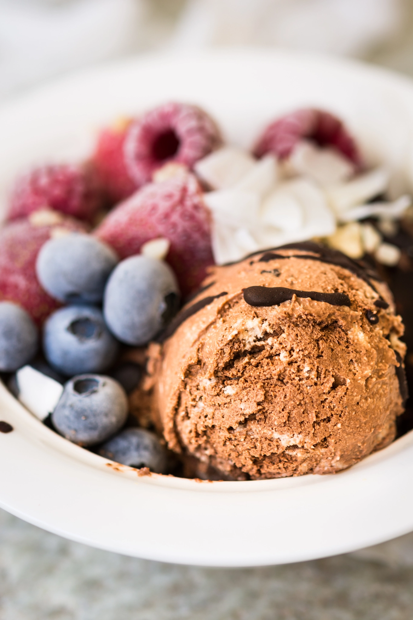 Vegan chocolate ice cream