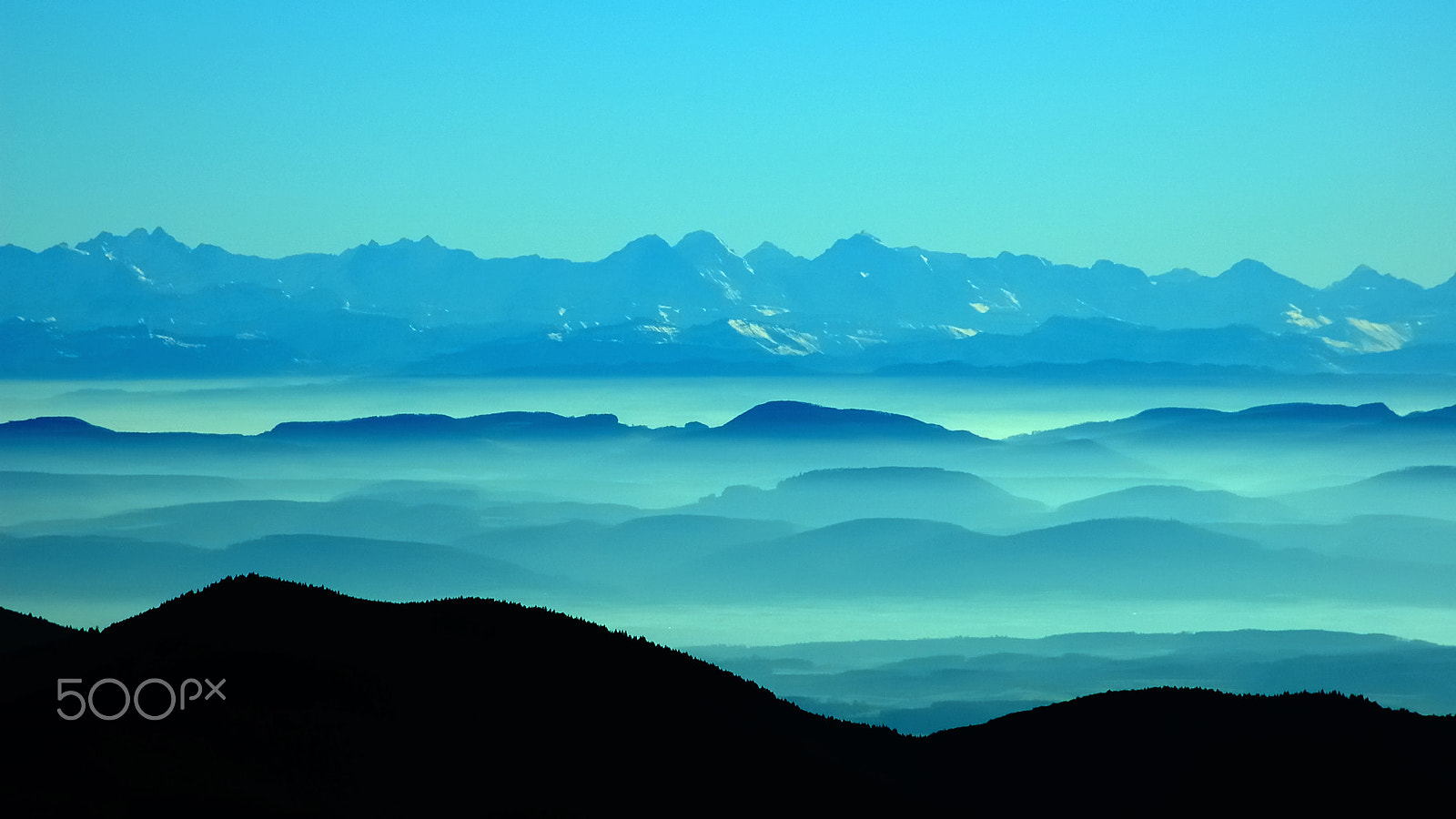 Nikon D50 sample photo. Mountain chain triplet photography