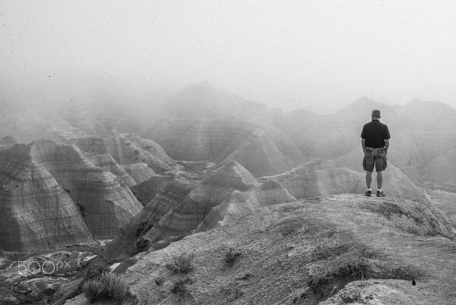 AF Zoom-Nikkor 28-80mm f/3.3-5.6G sample photo. Contemplating nature, badlands national park photography