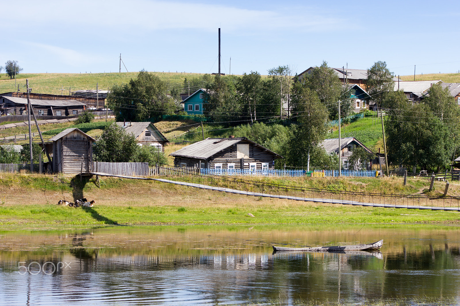 Canon EF 75-300mm f/4-5.6 USM sample photo. Rural landscape at summer photography