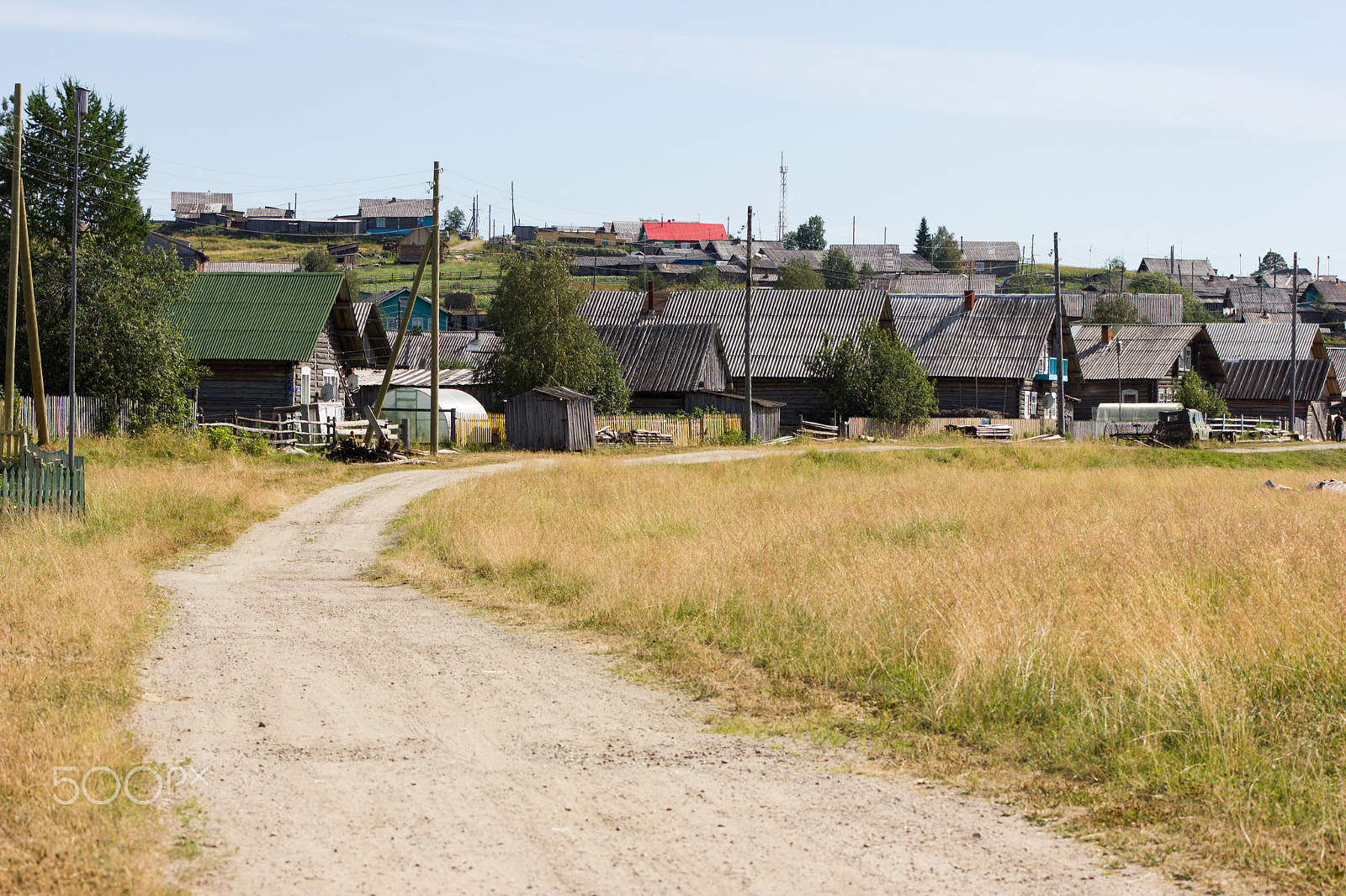 Canon EF 75-300mm f/4-5.6 USM sample photo. Rural landscape at summer photography