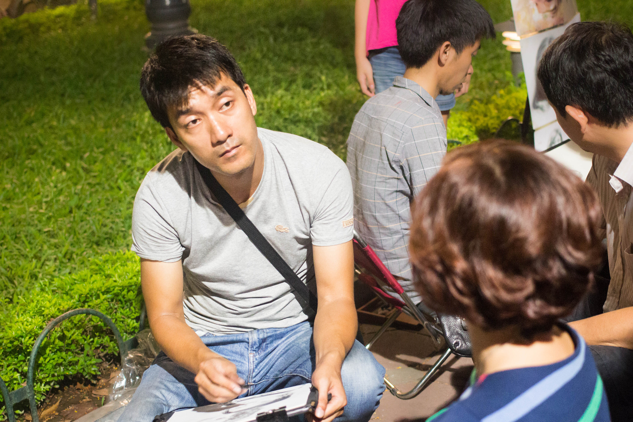Canon EOS 100D (EOS Rebel SL1 / EOS Kiss X7) sample photo. Portrait drawing photography