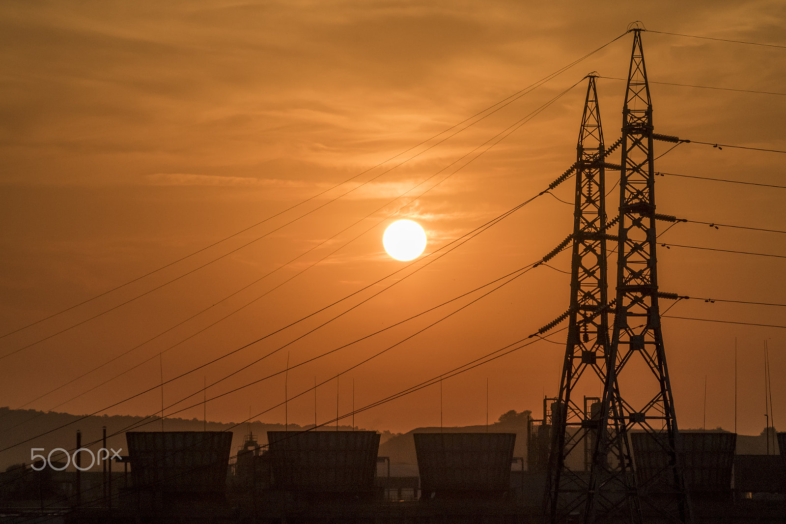 smc PENTAX-DA L 50-200mm F4-5.6 ED sample photo. Industrial sunrise photography
