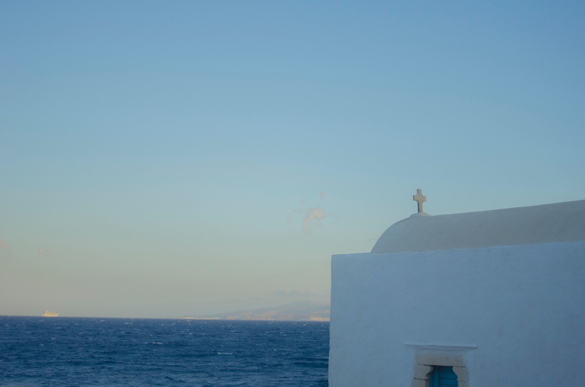 Nikon D7000 sample photo. Mykonos chapel photography