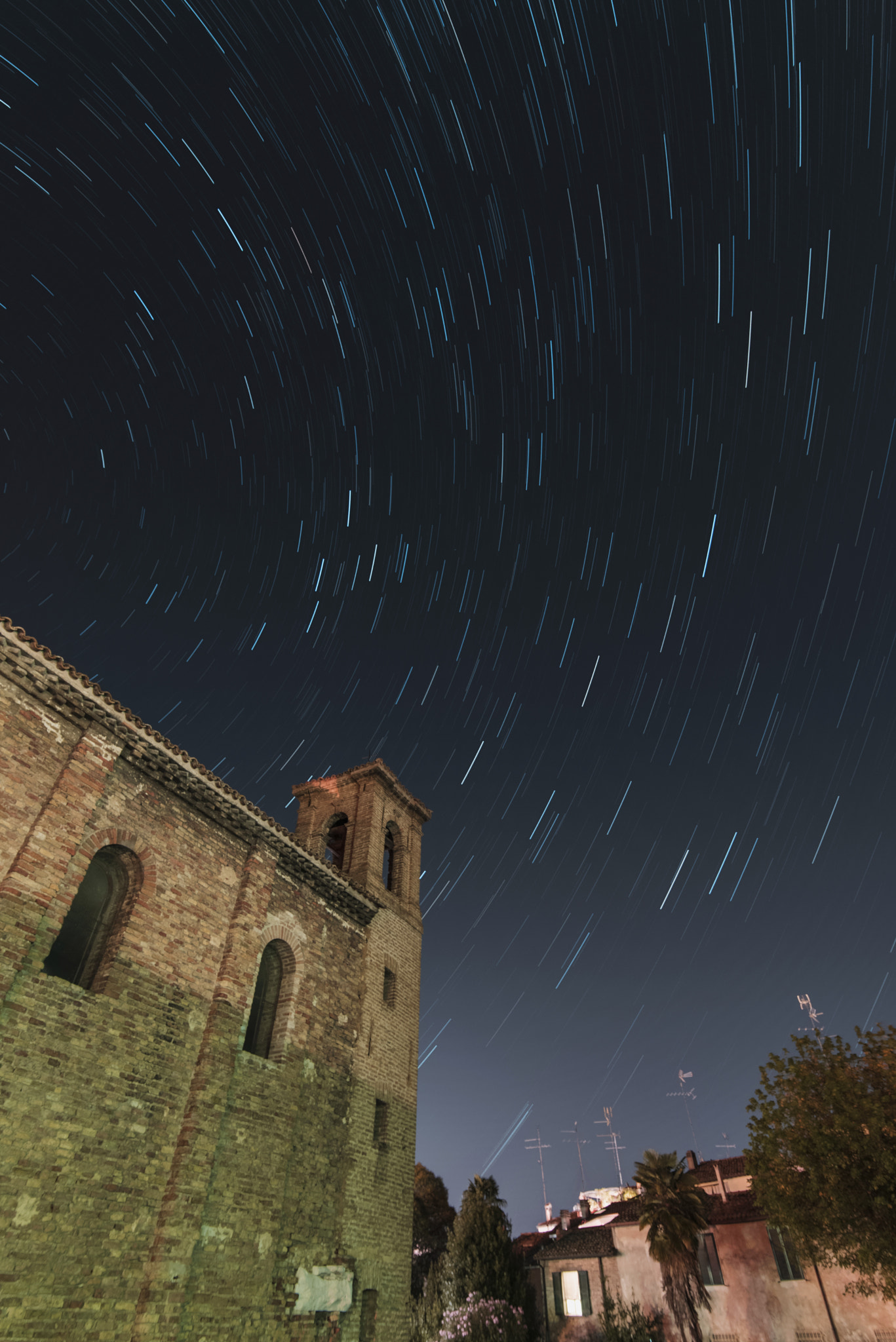 Tokina AT-X 16-28mm F2.8 Pro FX sample photo. Star trail on santa croce photography