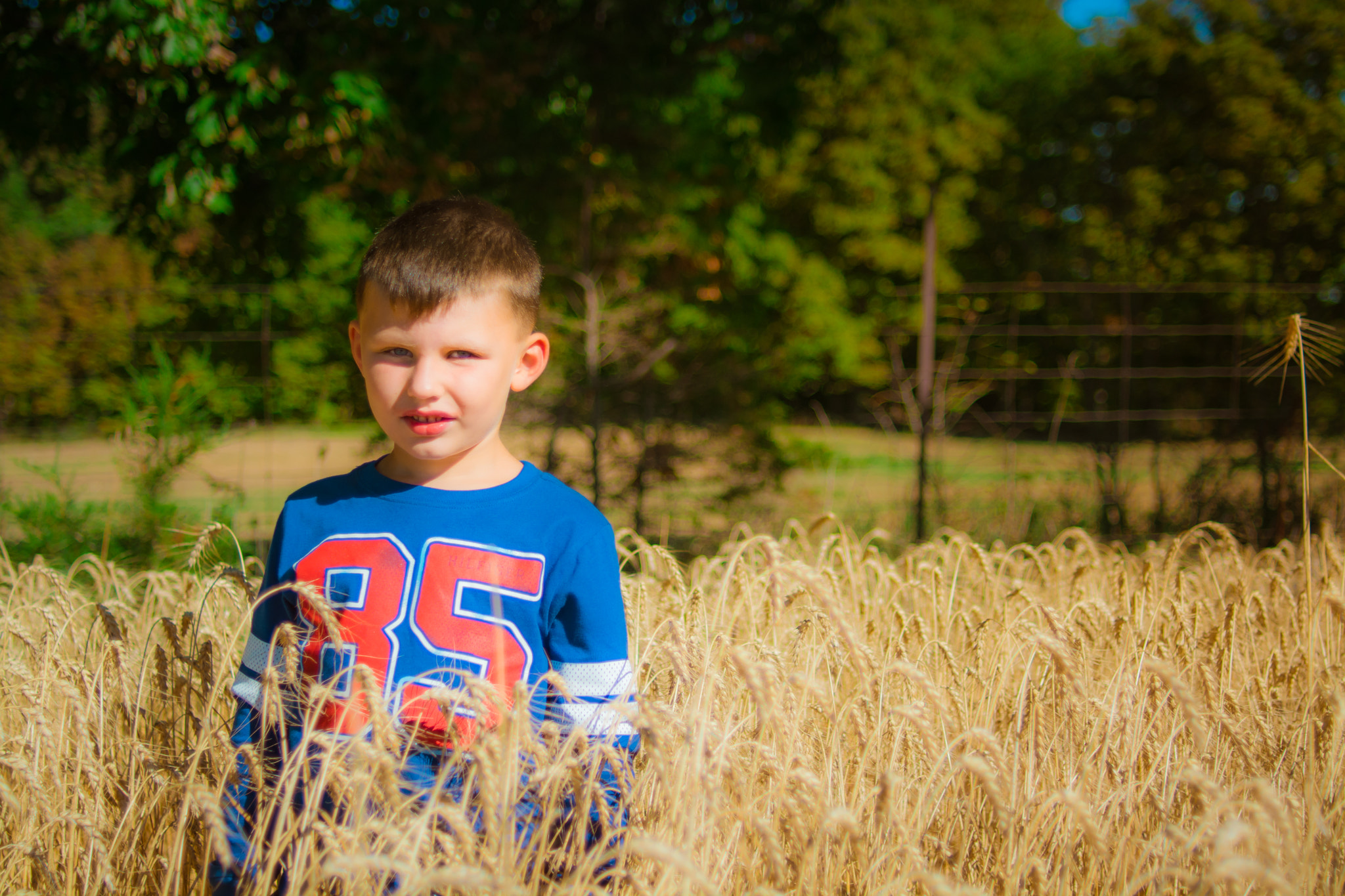 Nikon D7100 + Nikon AF Nikkor 35mm F2D sample photo. Wheat field portrait photography