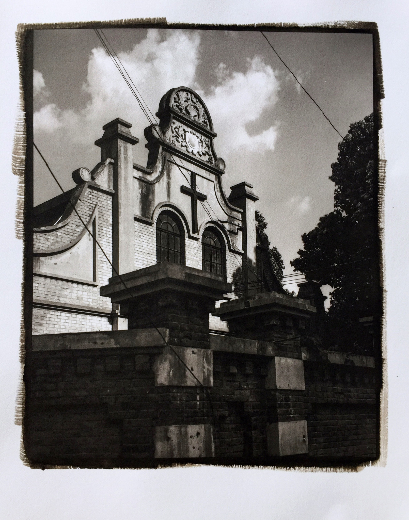 Jag.gr 645 PRO Mk III for Apple iPhone 6 sample photo. 《chinese style chapel》by ilford delta100 45film,ch ... photography