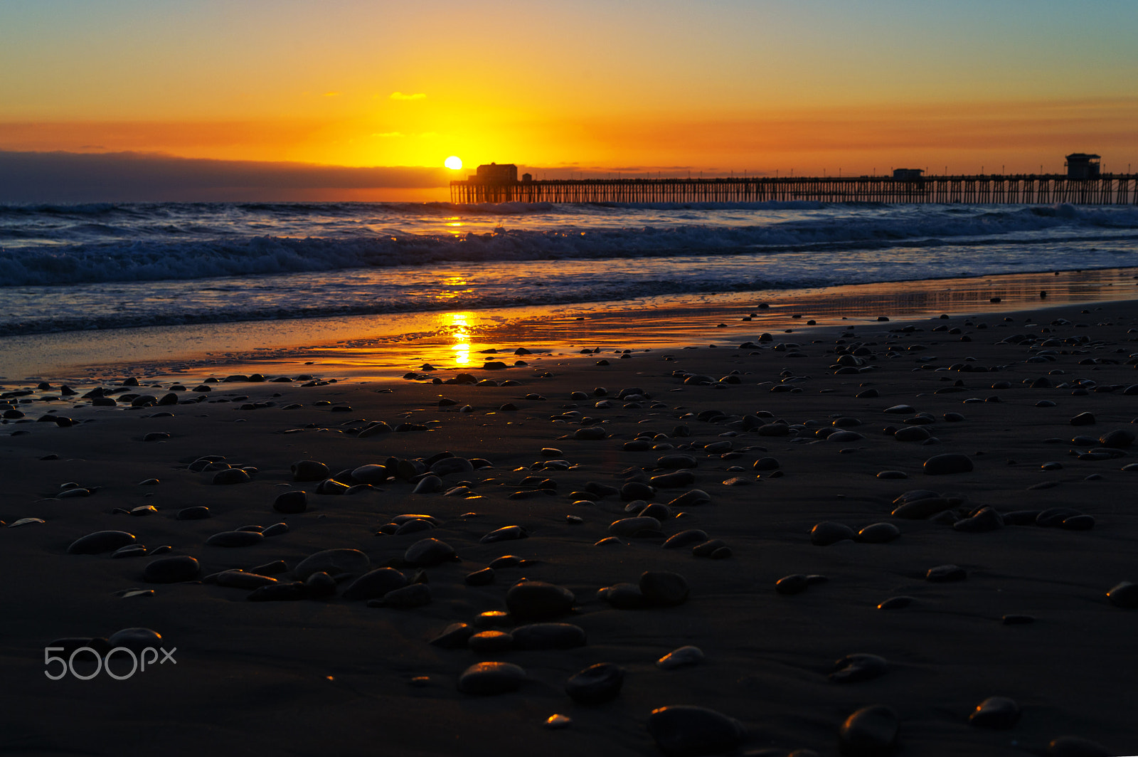 Nikon D3S + Tamron AF 28-75mm F2.8 XR Di LD Aspherical (IF) sample photo. Sunset at oceanside - september 3, 2016 photography