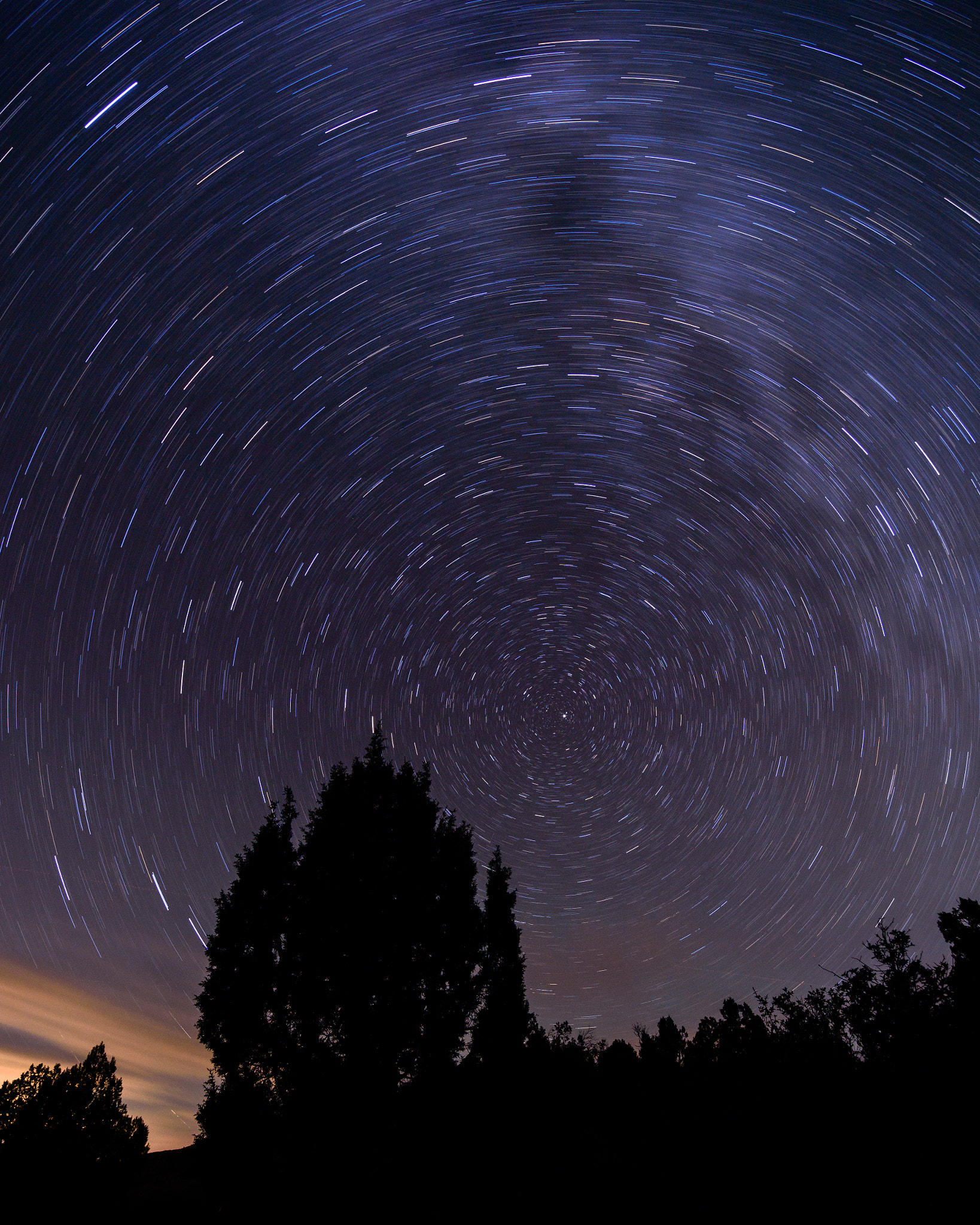 Samyang 14mm F2.8 ED AS IF UMC sample photo. Star trails, arizona photography