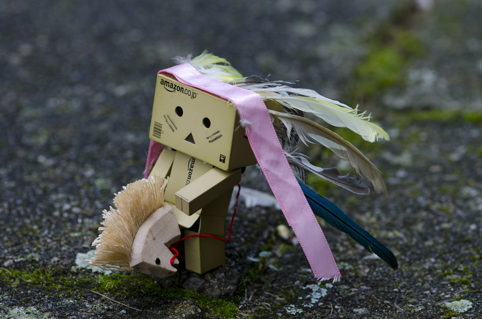 Nikon D7000 + Sigma 105mm F2.8 EX DG Macro sample photo. Chief danbo and his horse photography