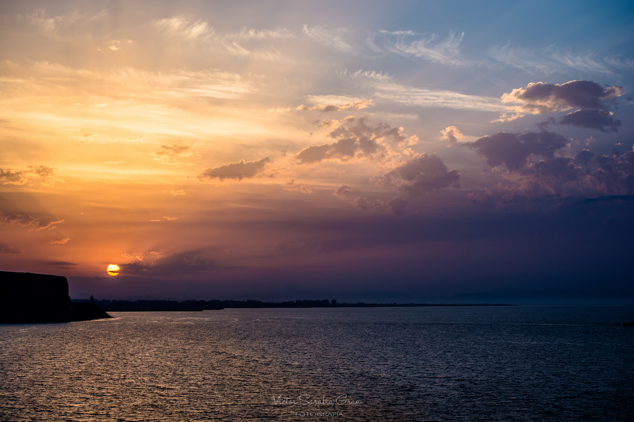 Nikon D7100 + Sigma 50-150mm F2.8 EX APO DC HSM II sample photo. Sunset in almeria photography