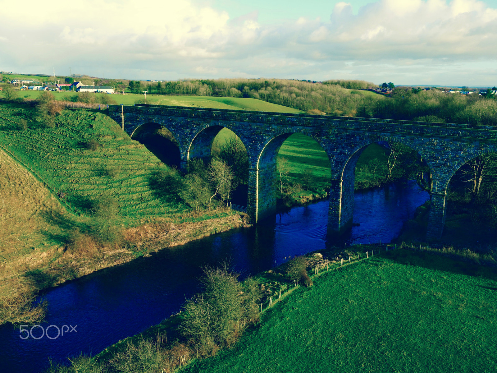 DJI FC550 sample photo. Garnock viaduct, kilwinning, ayrshire photography