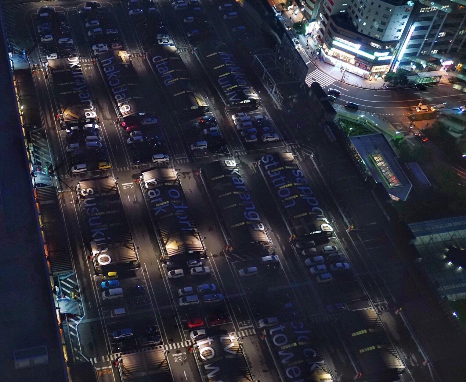 Sony a6000 + Sony Sonnar T* E 24mm F1.8 ZA sample photo. Midnight rooftop parking photography