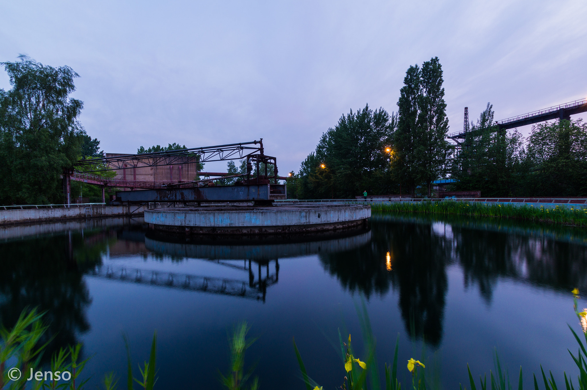 Sony SLT-A58 sample photo. Landschaftspark duisburg at night photography