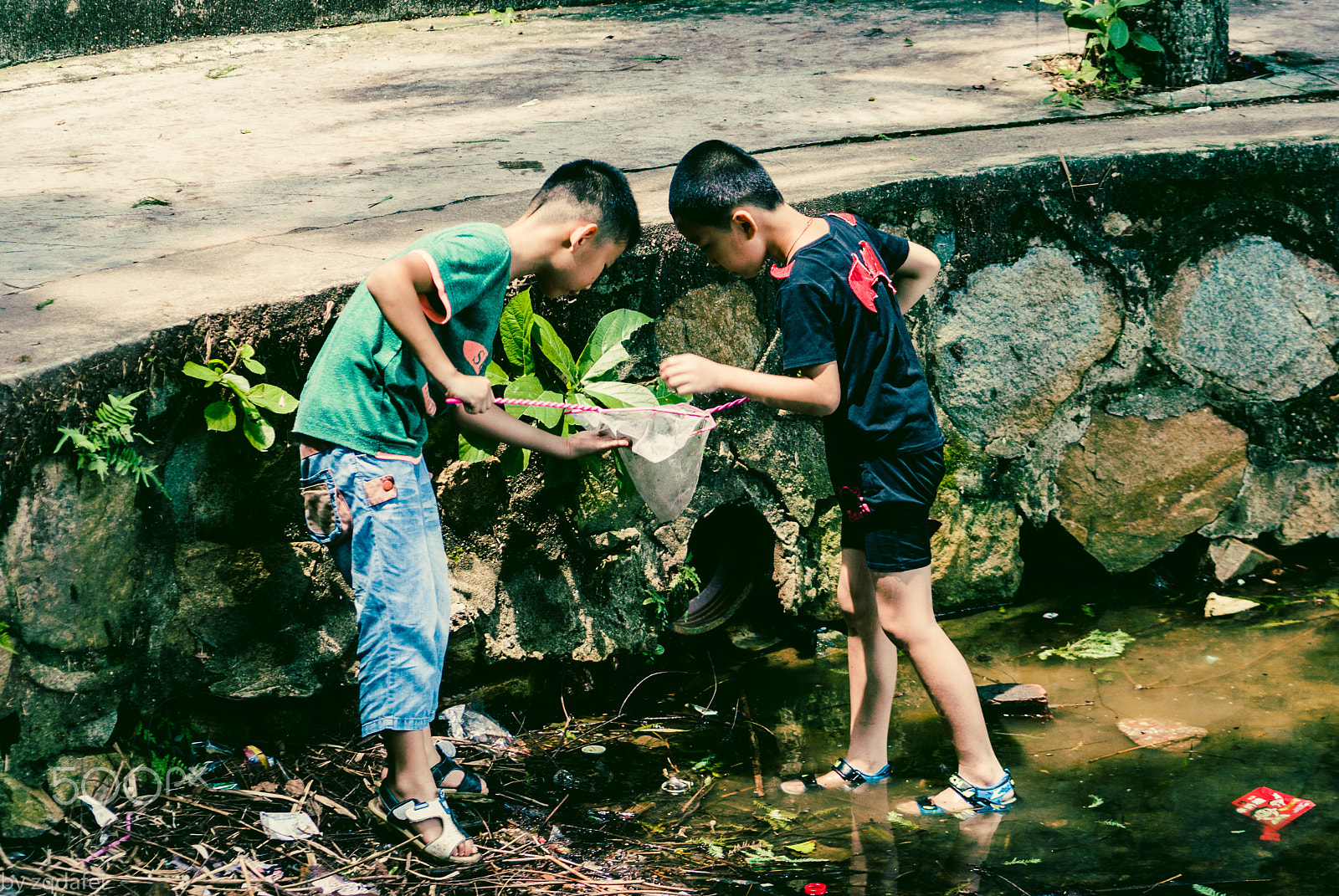 Pentax K10D sample photo. Fishing together photography