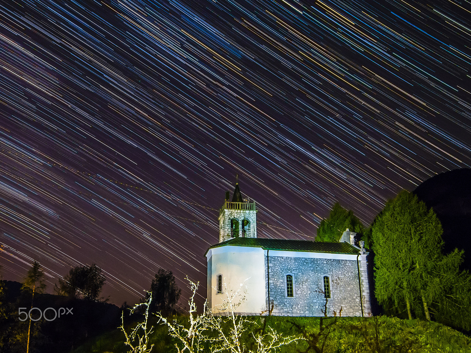 Olympus PEN E-PL7 + LUMIX G VARIO PZ 14-42/F3.5-5.6 sample photo. Startrails photography