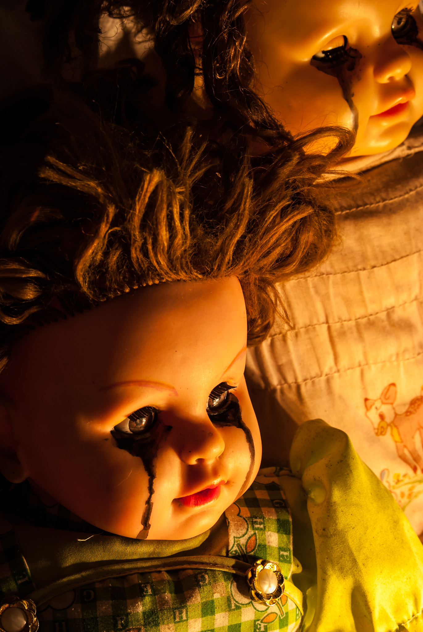AF Zoom-Nikkor 28-105mm f/3.5-4.5D IF sample photo. Close up of scary doll photography