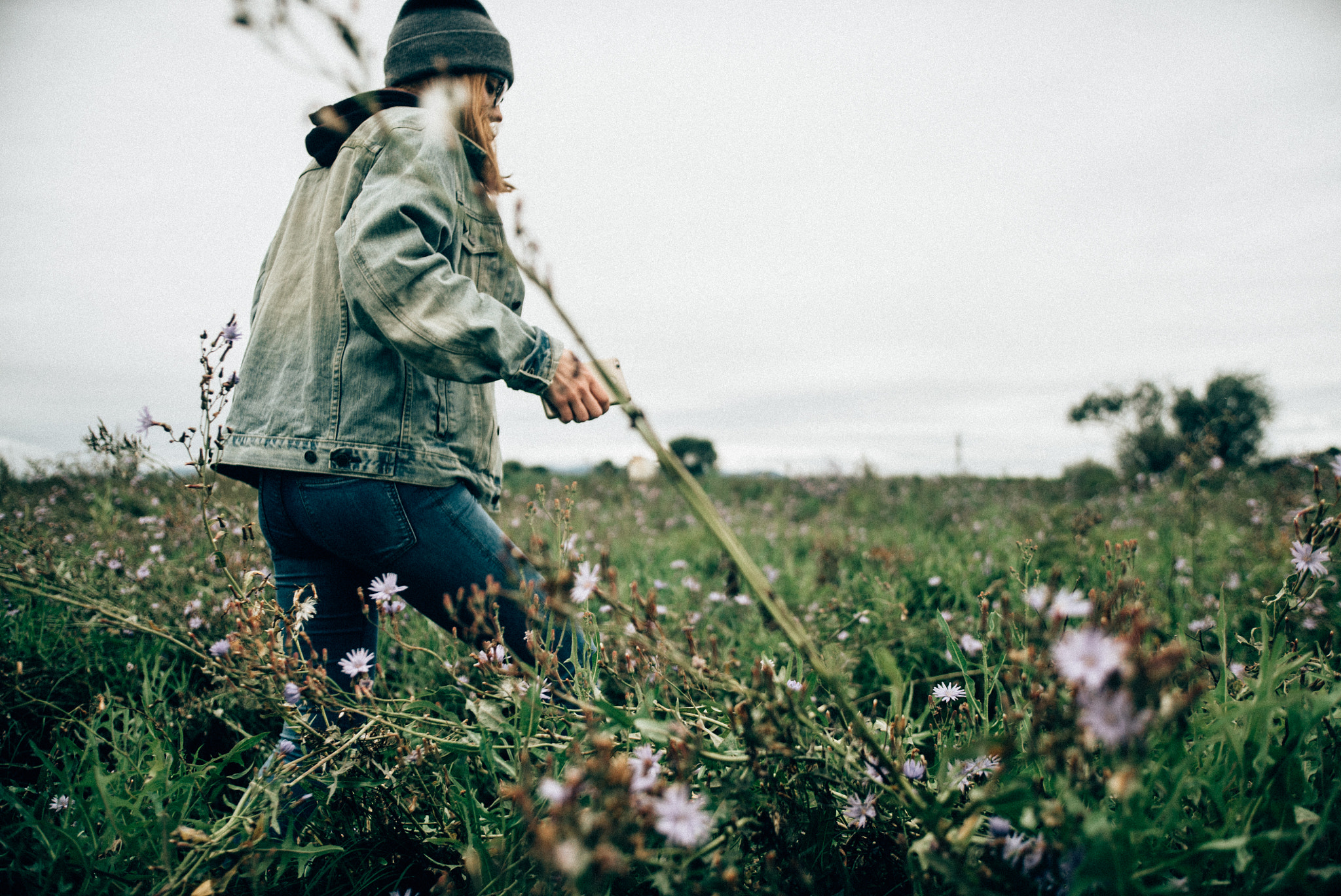 Sony a7S + Sony DT 50mm F1.8 SAM sample photo. Walking on autumn field photography