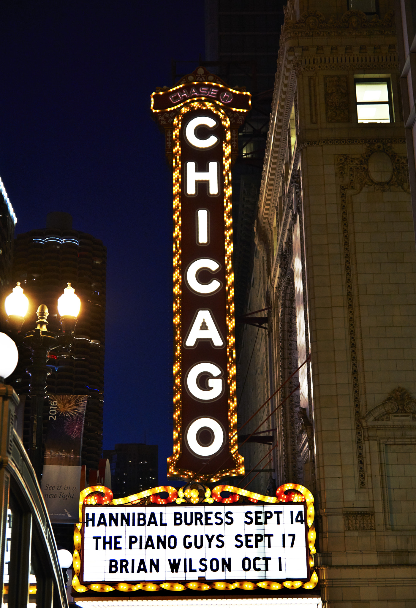 Sony a6000 sample photo. Chicago theater photography