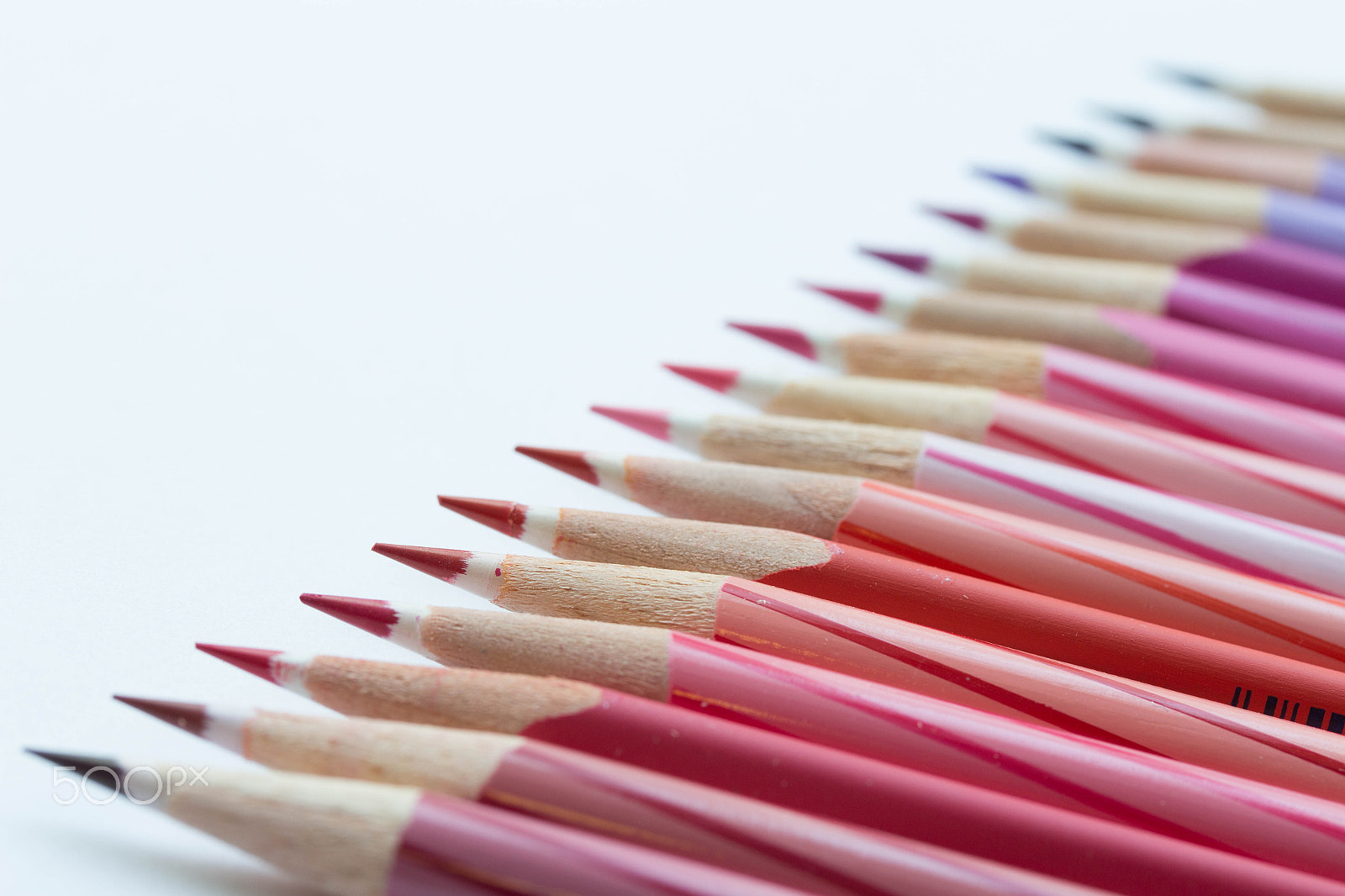 Canon EF-S 60mm F2.8 Macro USM sample photo. Coloring pencils on white photography