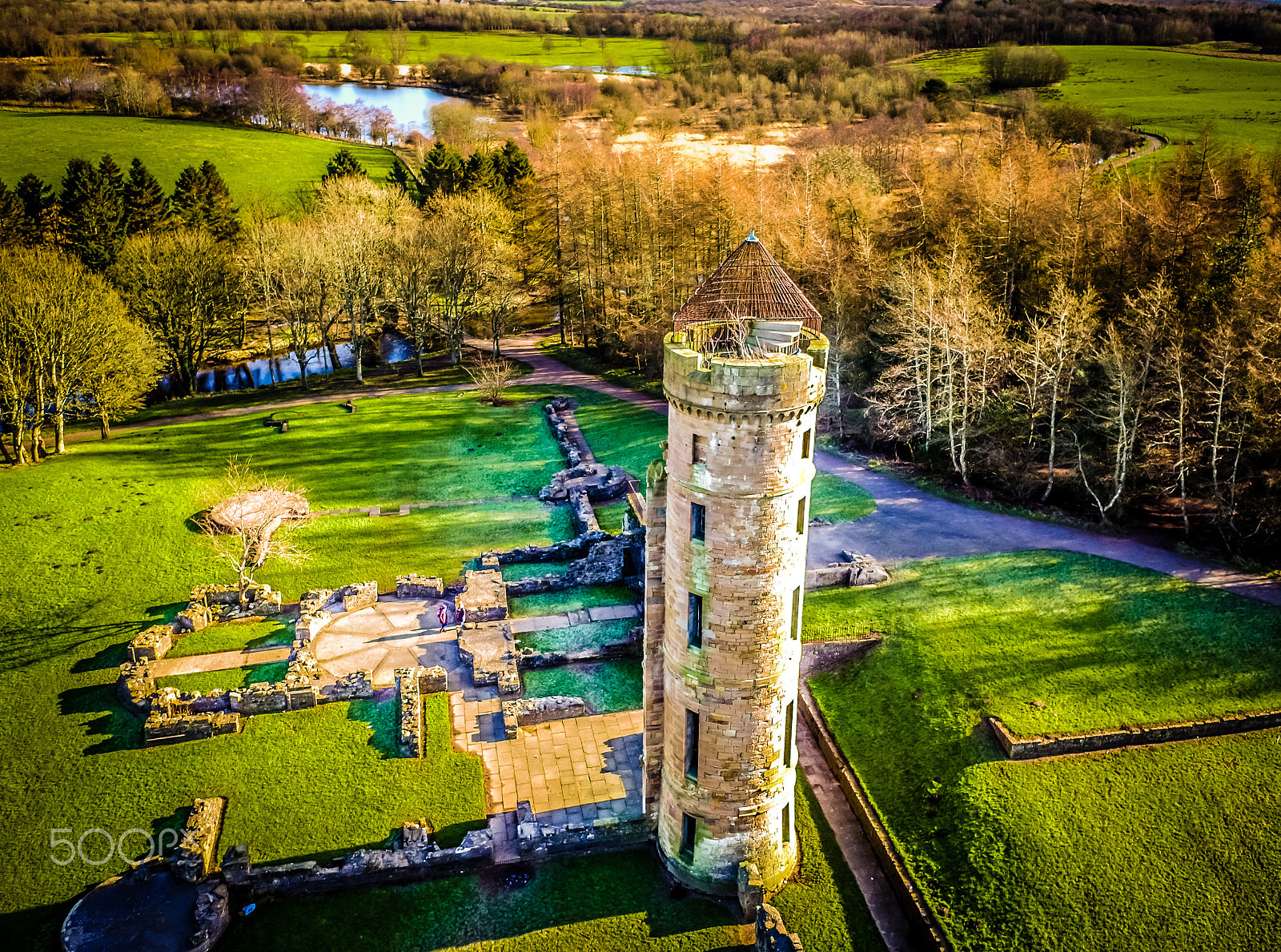 DJI FC550 sample photo. Eglinton castle and country park, ayrshire photography