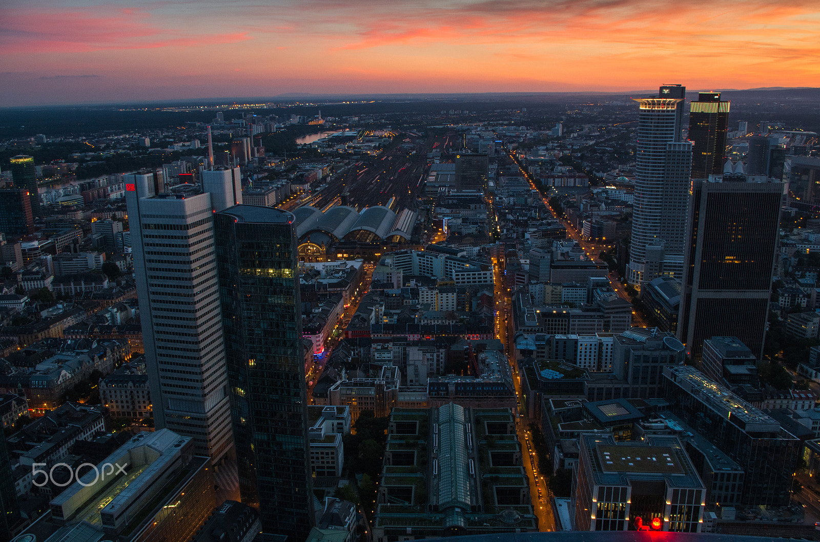 smc PENTAX-DA L 18-55mm F3.5-5.6 sample photo. Frankfurt am main sunset photography