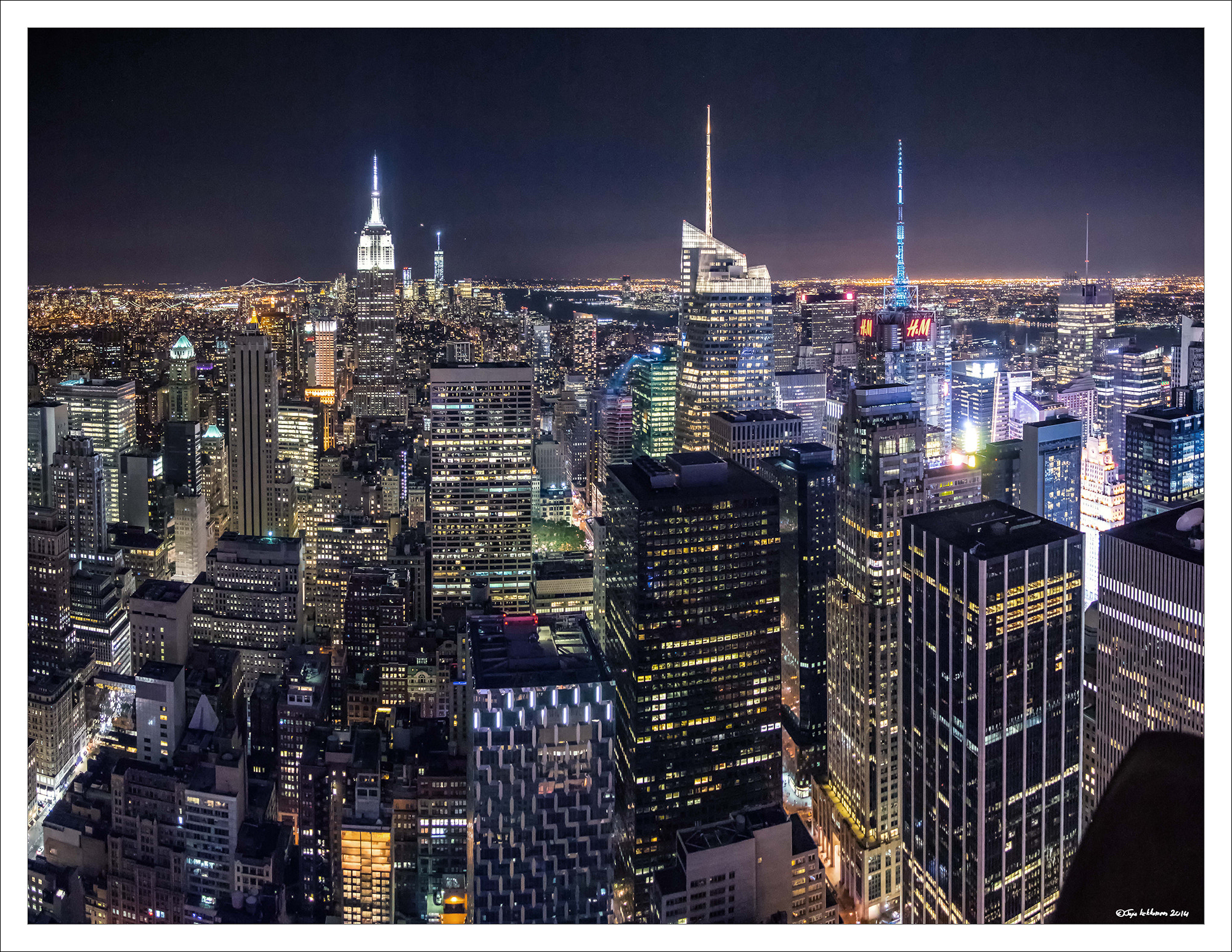 Pentax K-3 sample photo. Manhattan by night photography