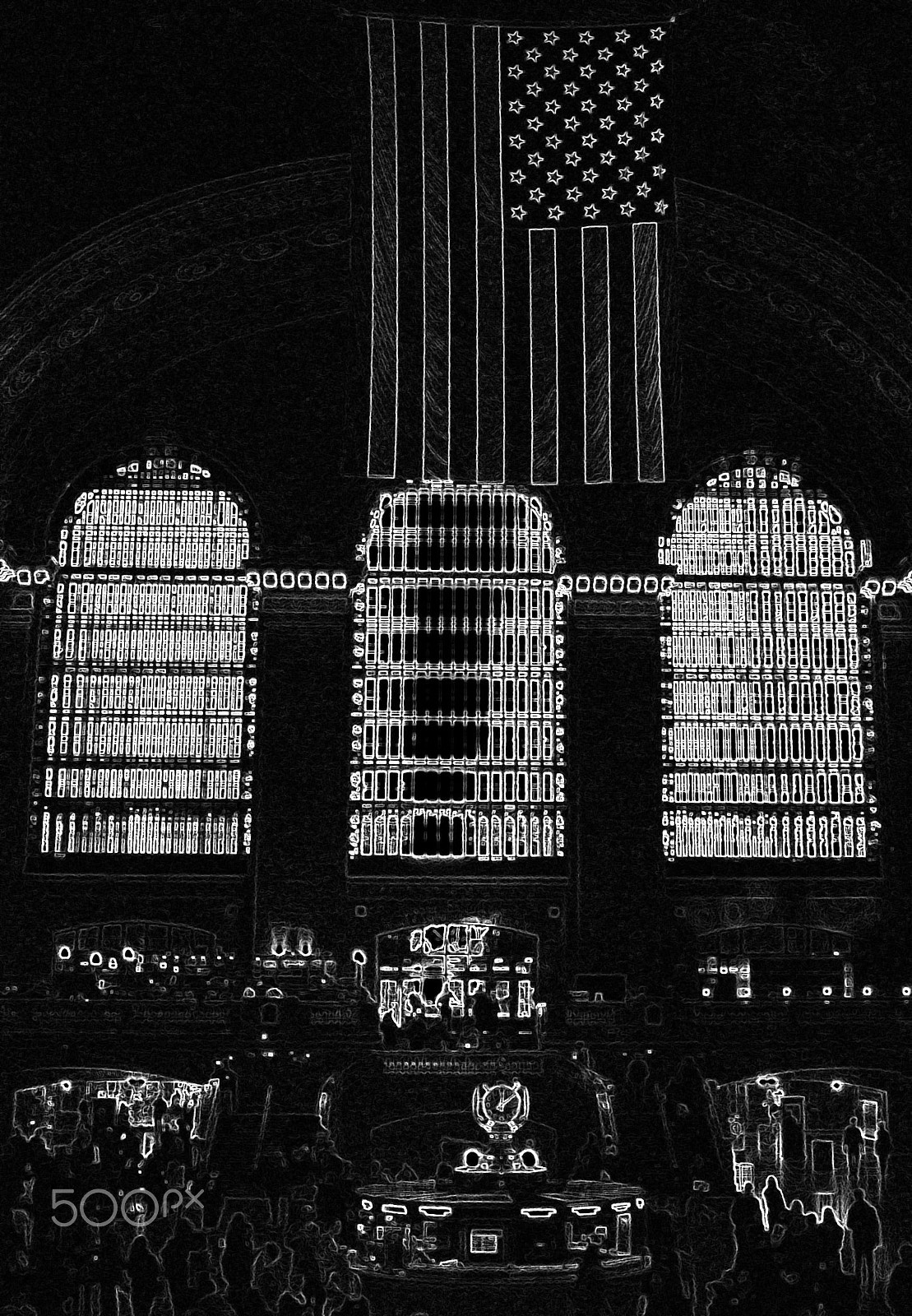 Fujifilm FinePix F40fd sample photo. Grand central (dark) photography