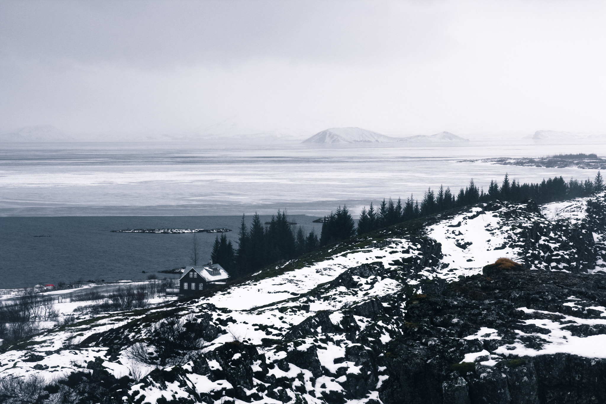 Sigma 18-200mm f/3.5-6.3 DC OS sample photo. Frozen lake photography