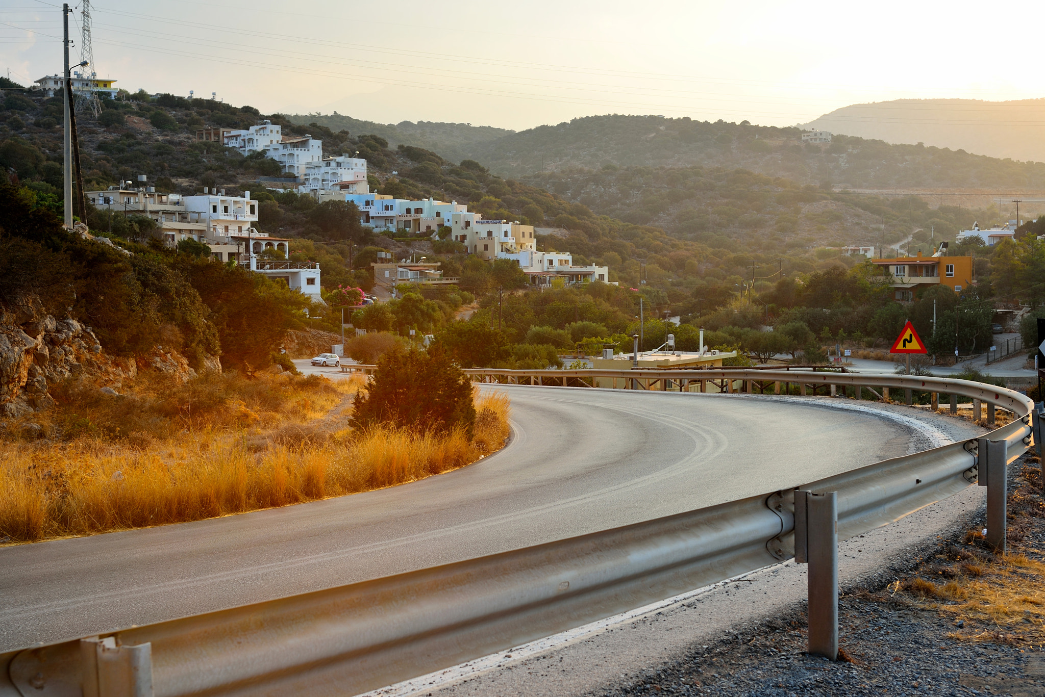 Nikon D600 + Sigma 50mm F1.4 EX DG HSM sample photo. Road at sunset photography