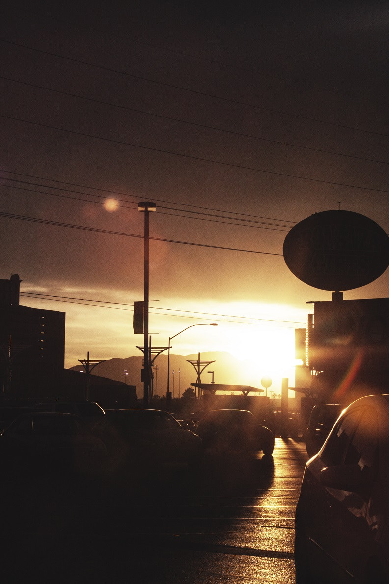 Canon EF 35-135mm f/4-5.6 USM sample photo. Las vegas sunset photography