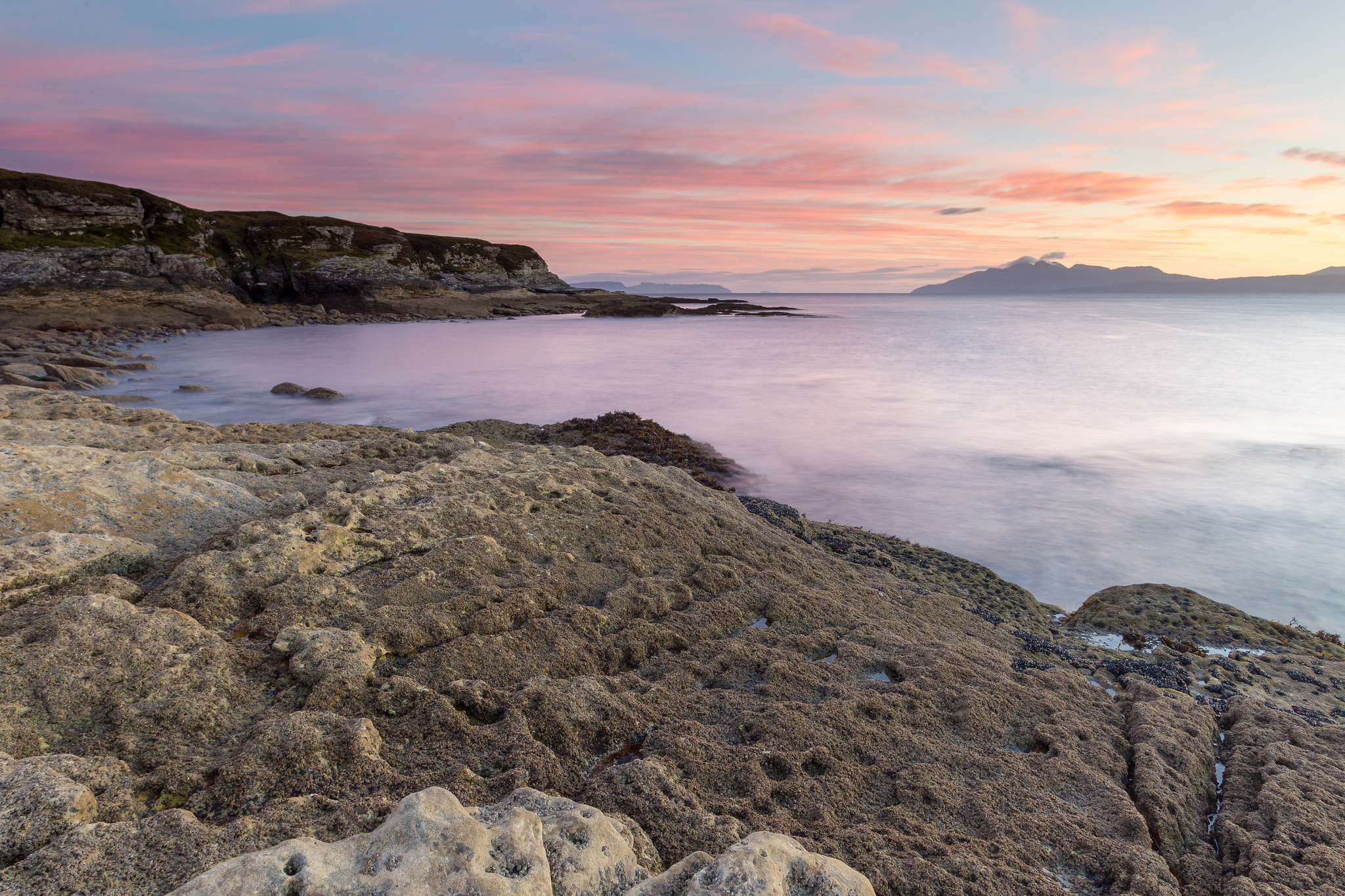Canon EOS-1D Mark IV sample photo. Elgol beach with sunset photography