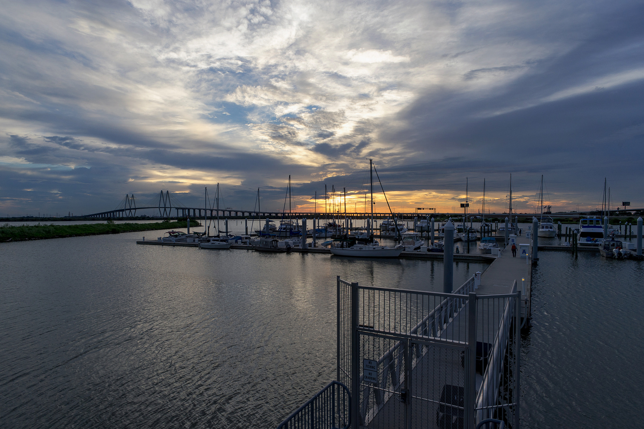 Sony a7 + Sony 20mm F2.8 sample photo. Sunset at fred herman bridge photography
