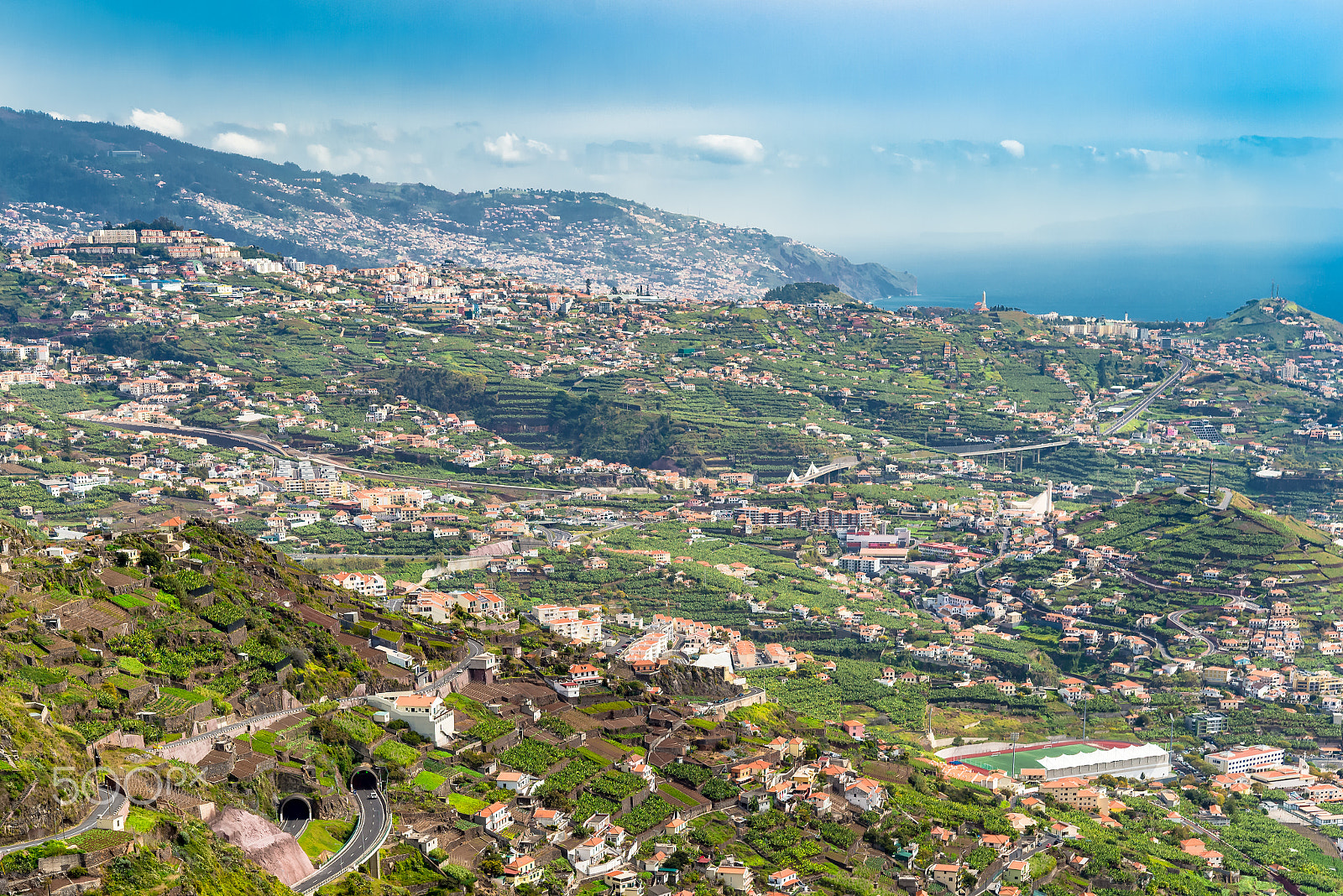 Nikon D610 + Nikon AF-S Micro-Nikkor 60mm F2.8G ED sample photo. Aerial view down valley in portuguese madeira island in atlantic ocean photography