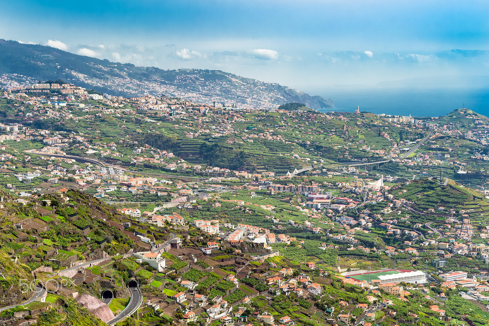 Nikon AF-S Micro-Nikkor 60mm F2.8G ED sample photo. Aerial view down valley in portuguese madeira island in atlantic ocean photography